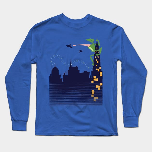 King Frog Long Sleeve T-Shirt by BenBates